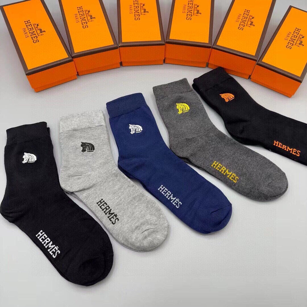 HERMES LOW-CUT SOCKS 284437 (1 BOX)