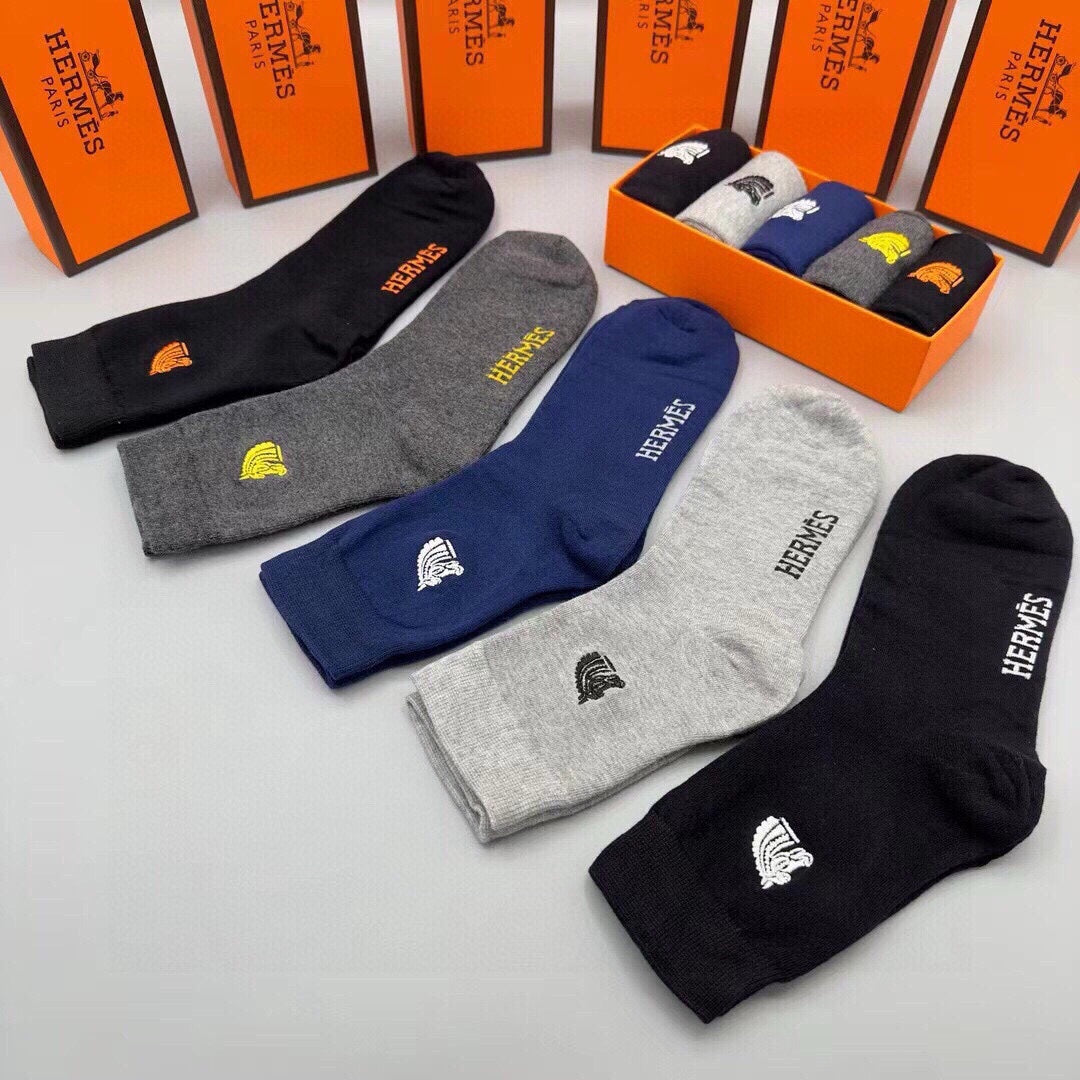 HERMES LOW-CUT SOCKS 284437 (1 BOX)