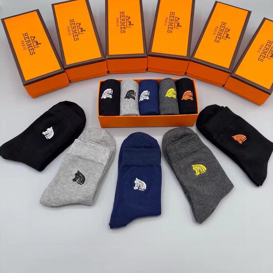 HERMES LOW-CUT SOCKS 284437 (1 BOX)