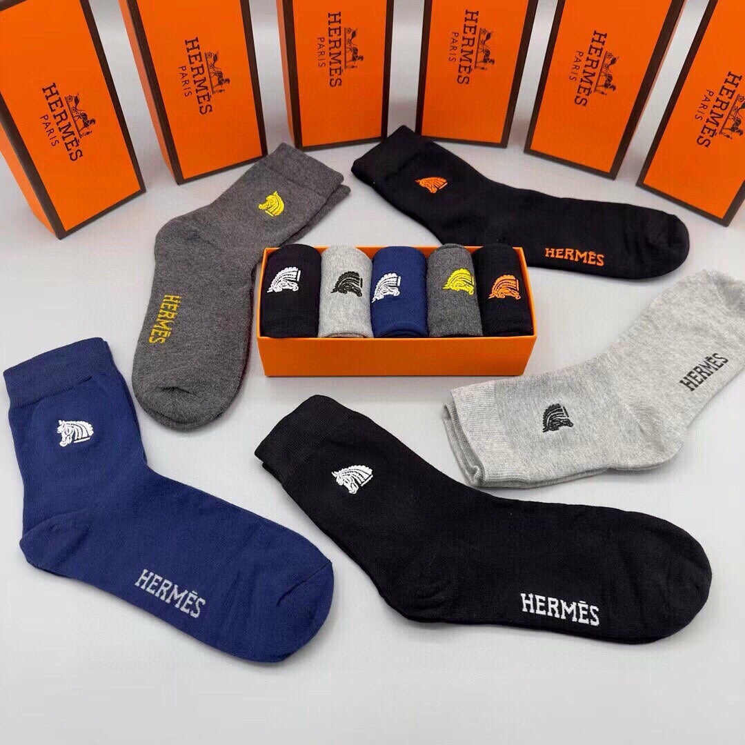 HERMES LOW-CUT SOCKS 284437 (1 BOX)