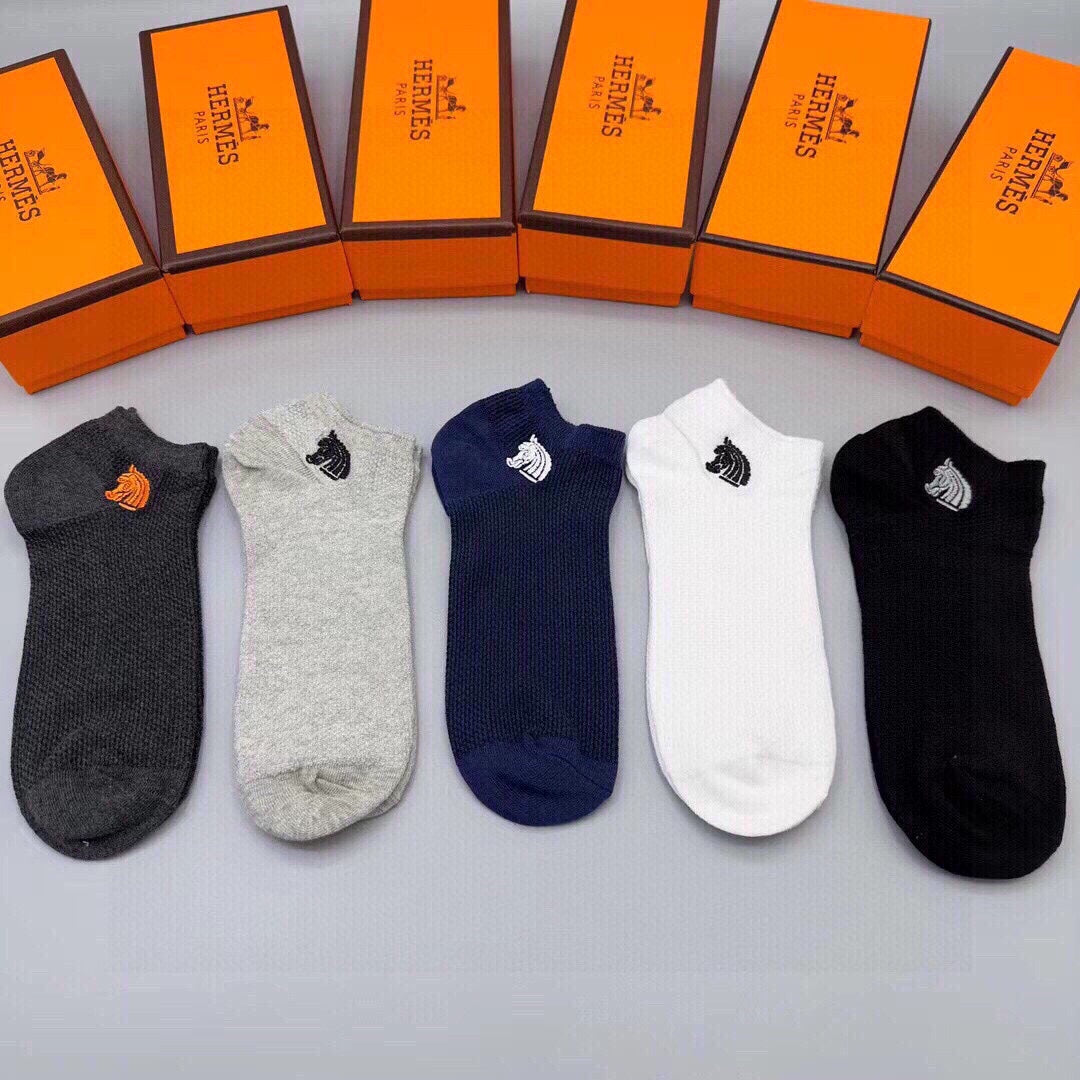 HERMES LOW-CUT SOCKS 285782 (1 BOX)
