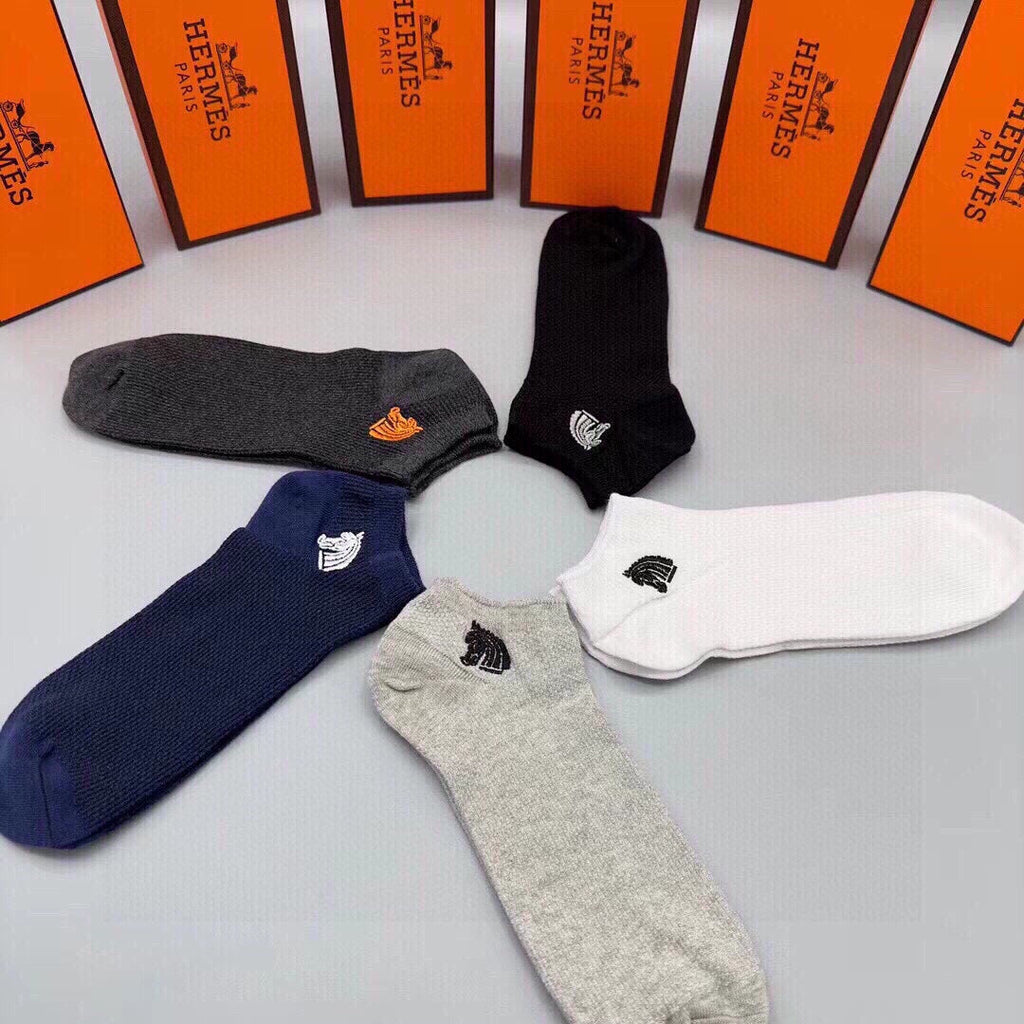 HERMES LOW-CUT SOCKS 285782 (1 BOX)