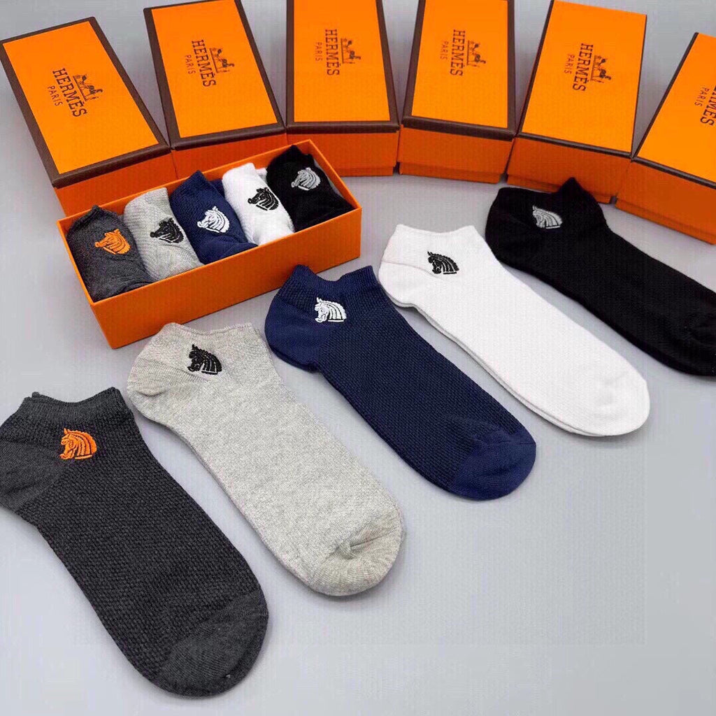 HERMES LOW-CUT SOCKS 285782 (1 BOX)