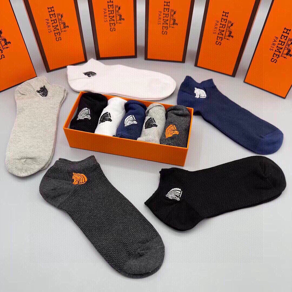 HERMES LOW-CUT SOCKS 285782 (1 BOX)