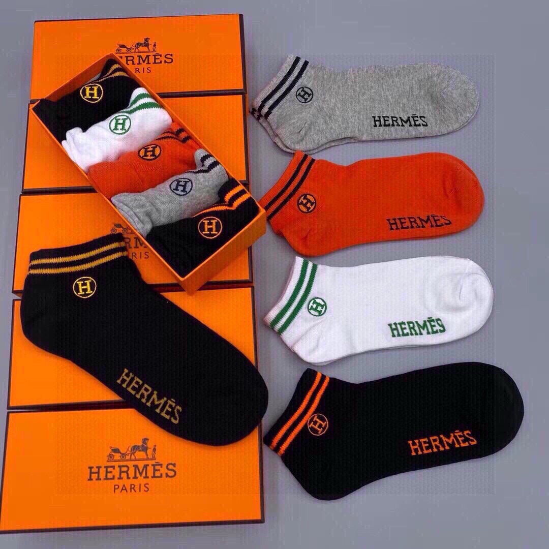 HERMES FLAT SOCKS 289476 (1 BOX)