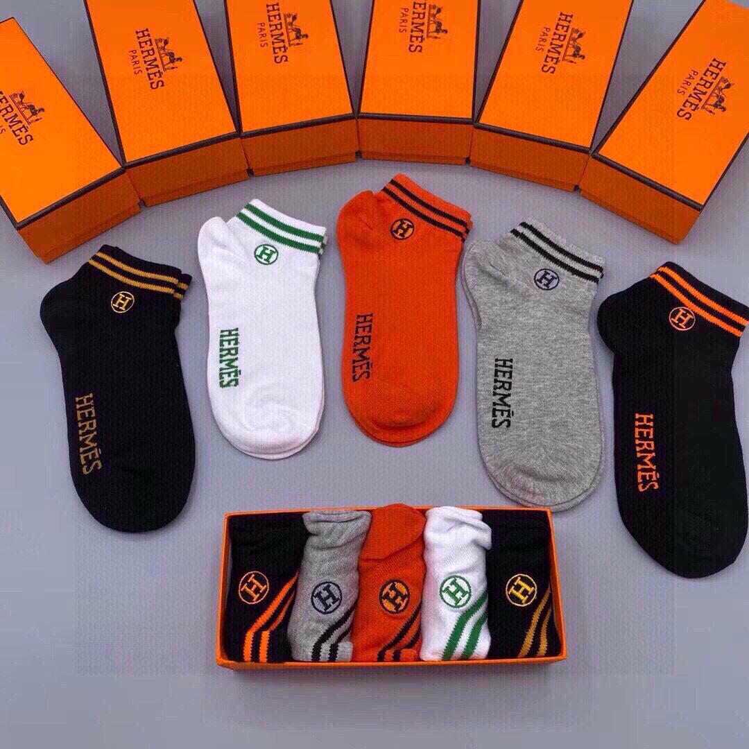 HERMES FLAT SOCKS 289476 (1 BOX)