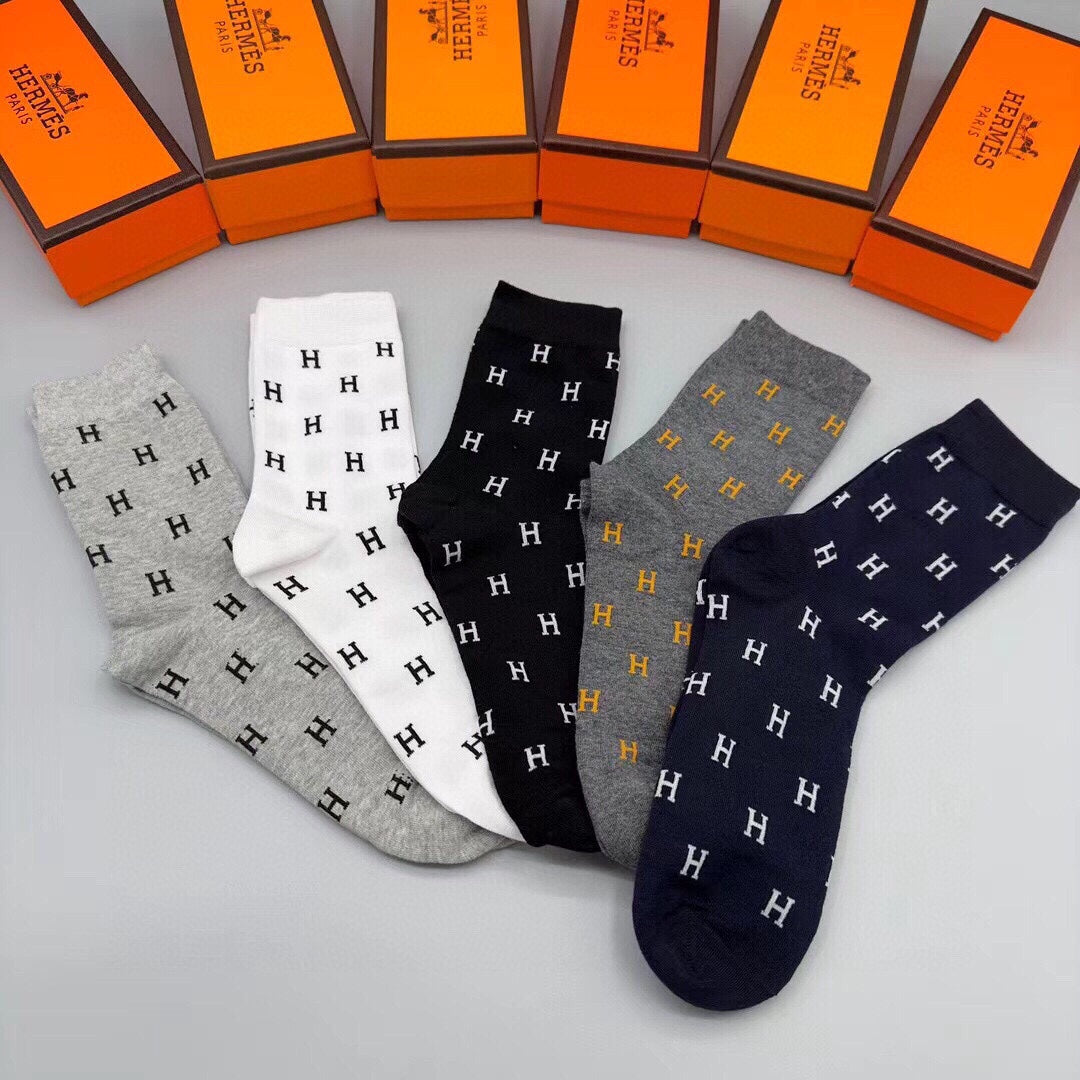 HERMES LOW-CUT SOCKS 406382 (1 BOX)