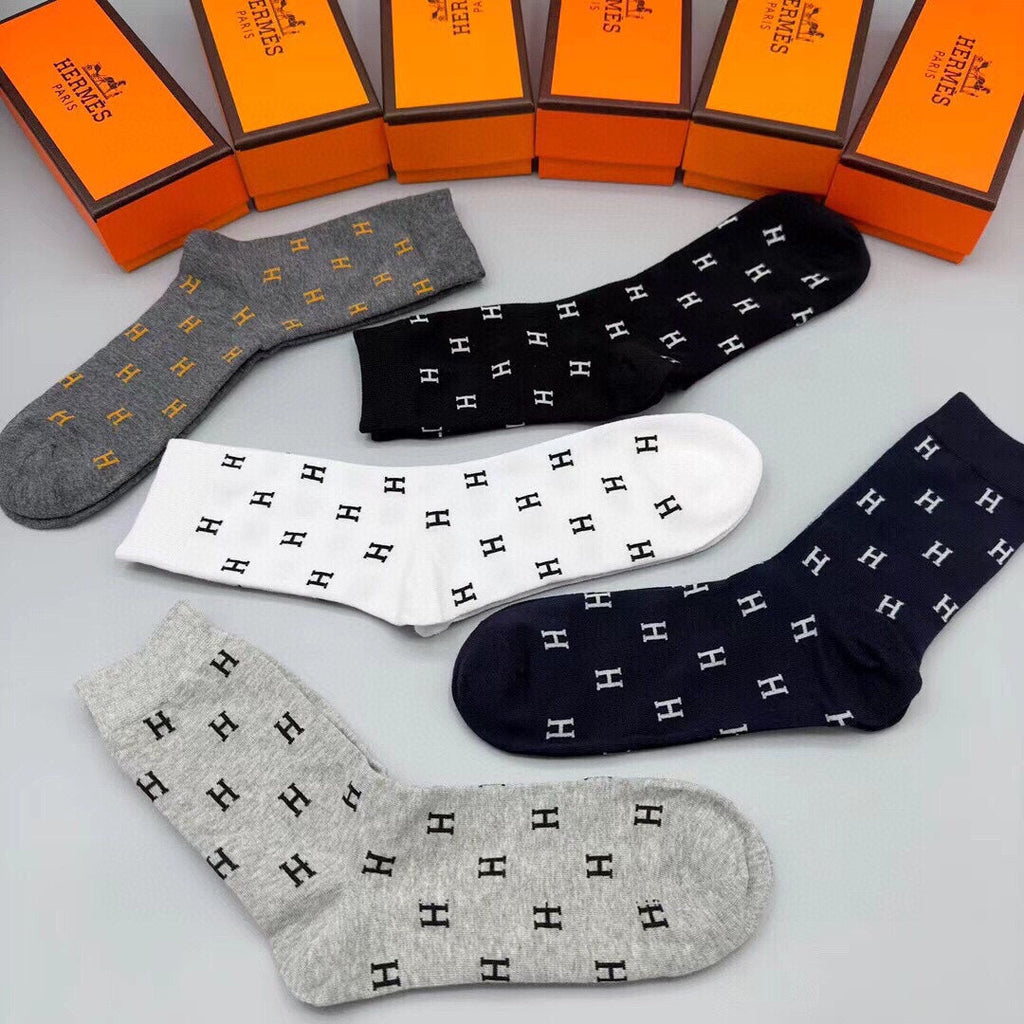 HERMES LOW-CUT SOCKS 406382 (1 BOX)