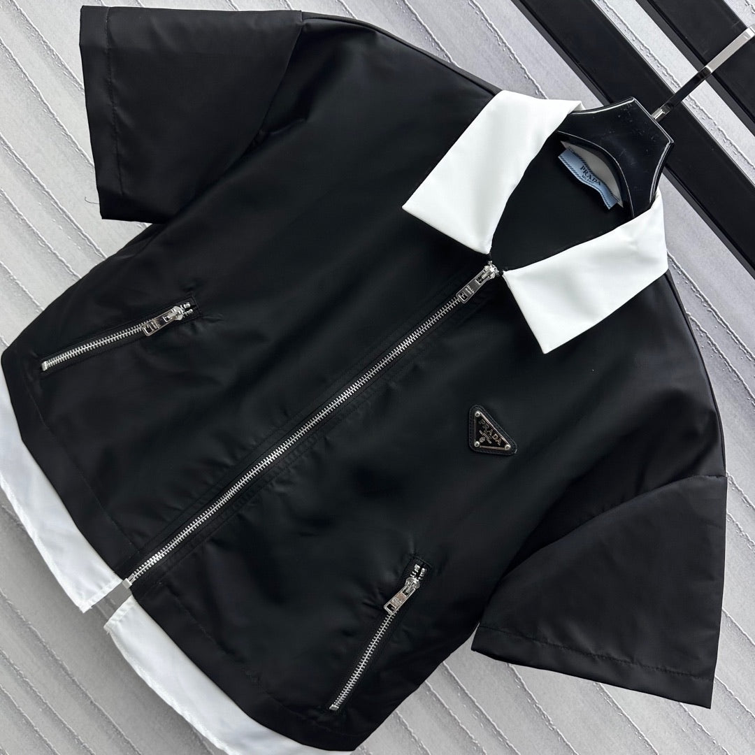 PRADA D 25S VEST BLAZER AND SHORTS SET 264564