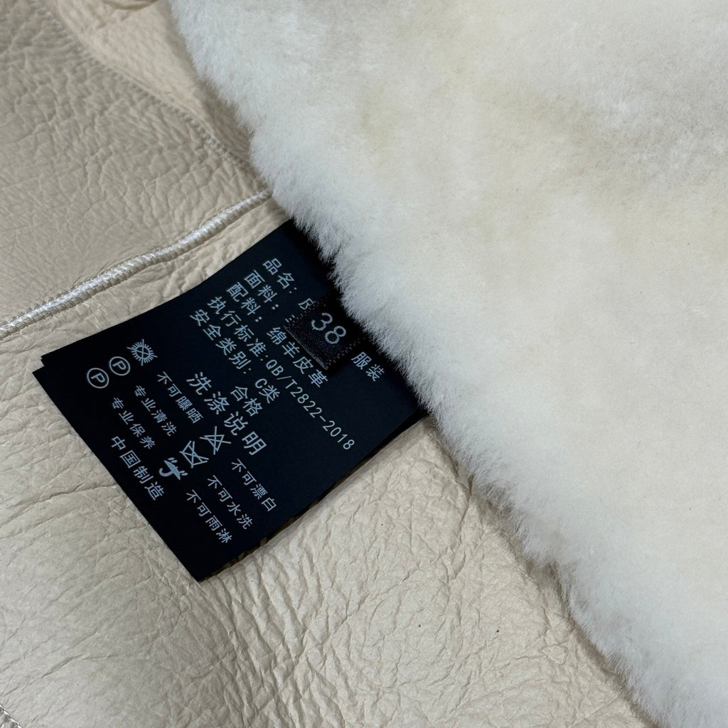HERMES 25S LONG SHEARLING COAT 472