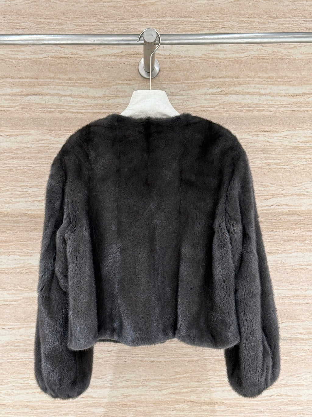 HERMES 25S SHORT MINK FUR COAT 177