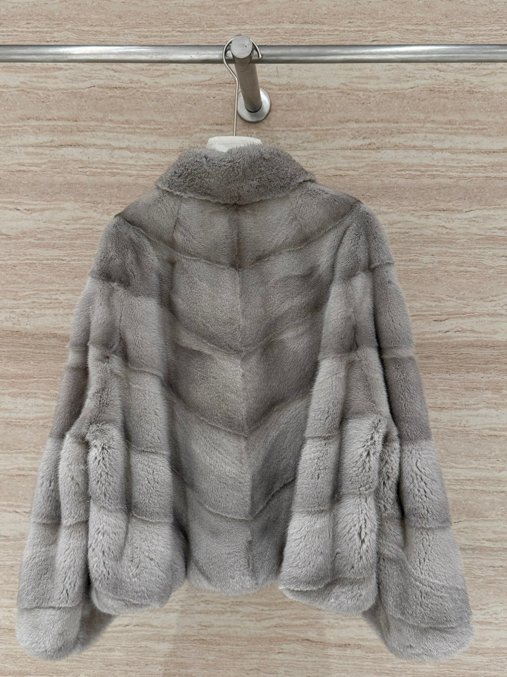 DIOR 25S STAND-COLLAR MINK FUR JACKET 777