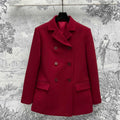 GUCCI Gucci Suit Jacket Red Wool