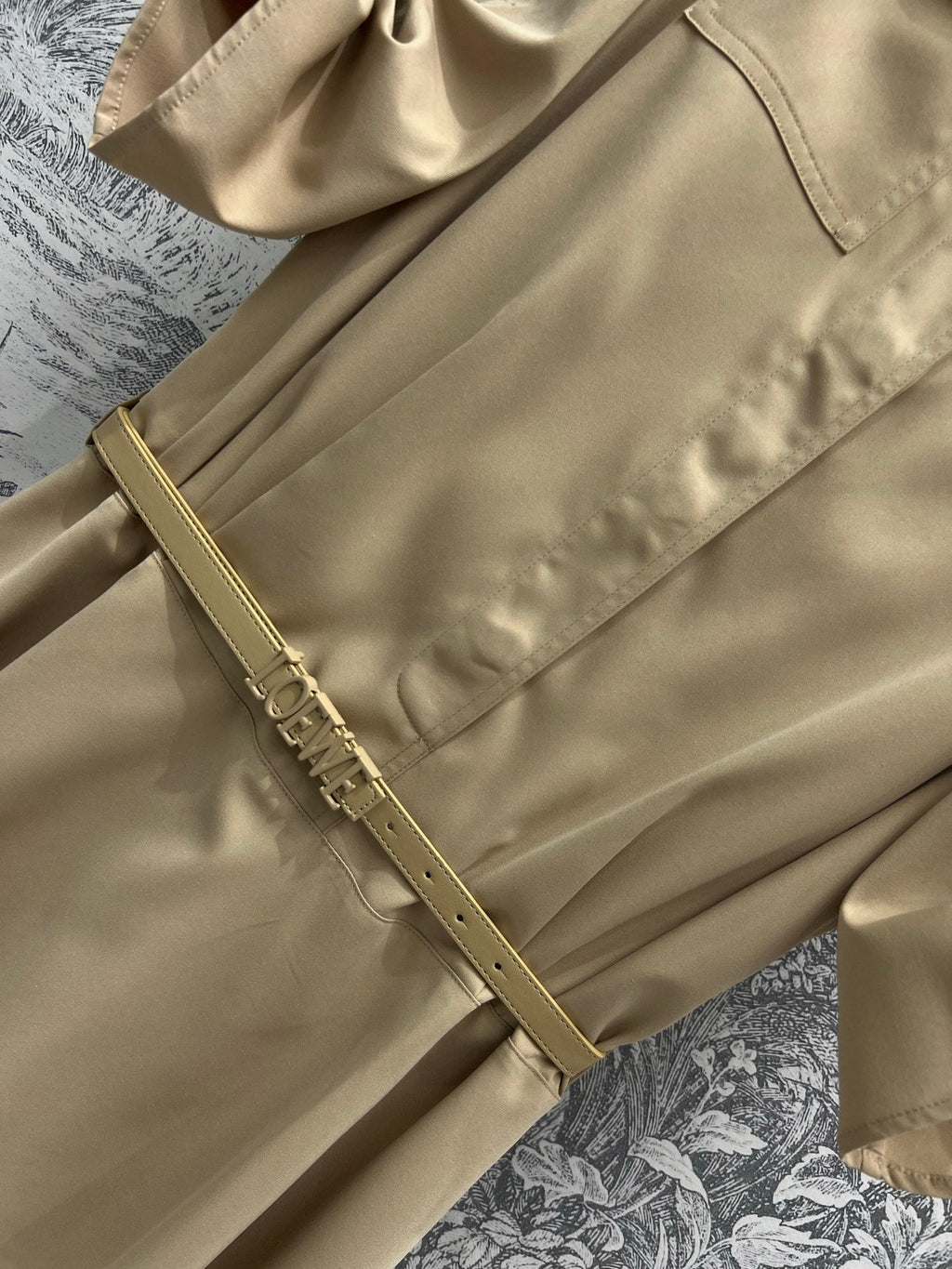 Loewe Dress Kaki Polyester Fiber