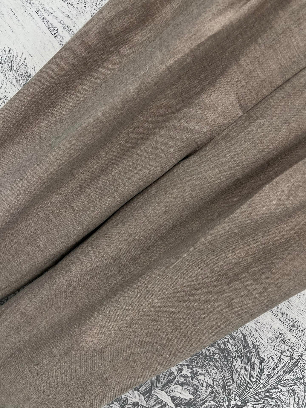 Loewe 25 Logo Ribbon Pants Ligth Brown Polyester Fiber