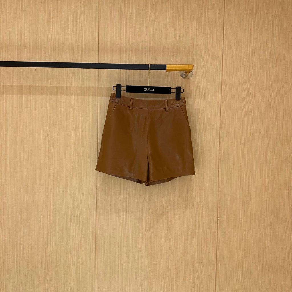 GUCCI LEATHER SHORTS 276973