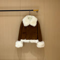 MIUMIU LEATHER DOWN JACKET STYLE 713