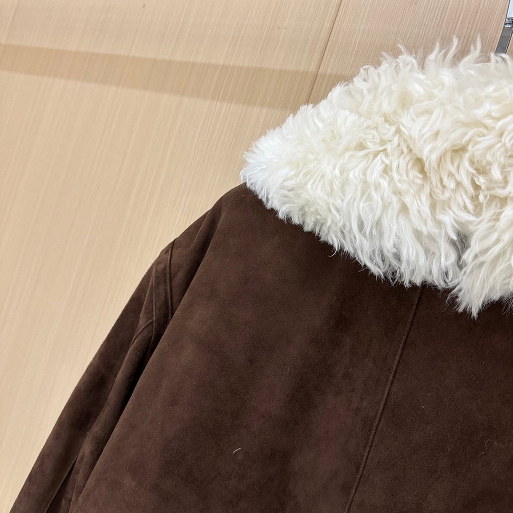 MIUMIU LEATHER DOWN JACKET STYLE 712