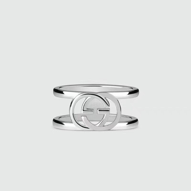 GUCCI RING MIT BREITEM OFFENEM BAND
