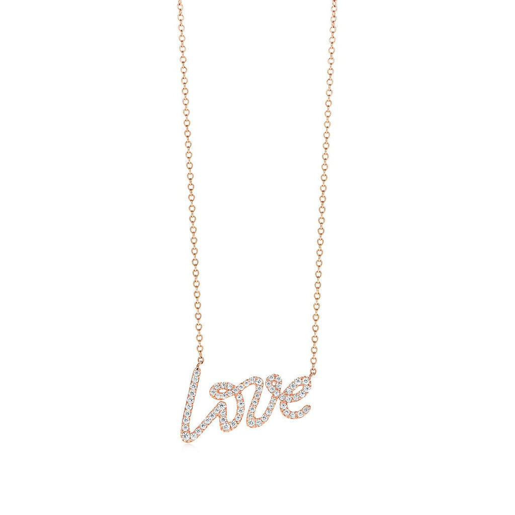 TIFFANY PALOMA S GRAFFITI LOVE NECKLACE DIAMOND