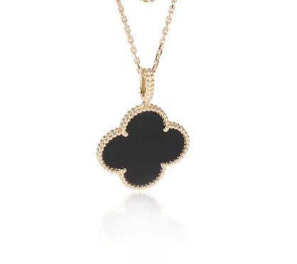 Van Cleef & Arpels CLOVER PINK GOLD NECKLACE