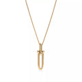 TIFFANY HARDWEAR GOLD DROP PEDANT NECKLACE