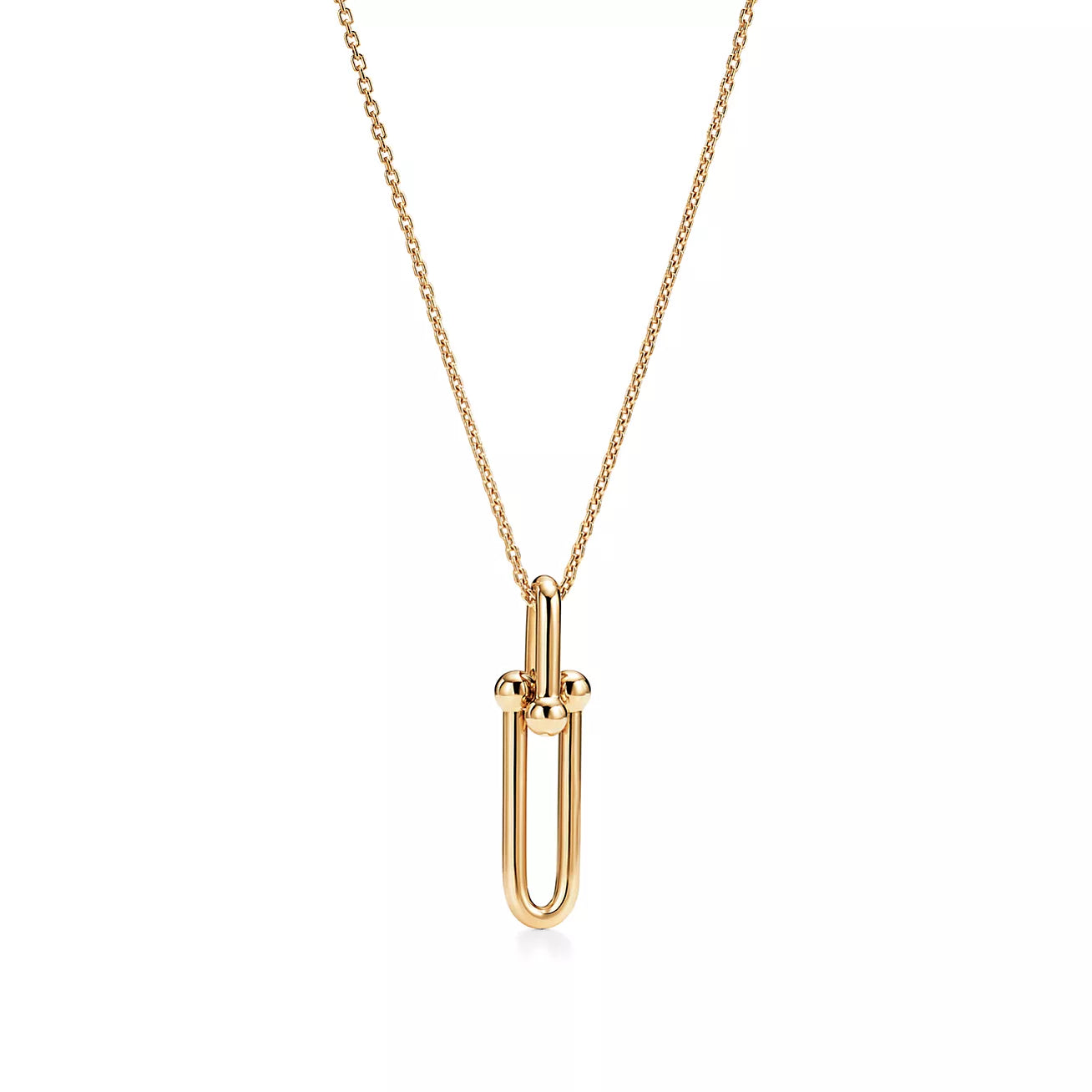 TIFFANY HARDWEAR GOLD DROP PEDANT NECKLACE