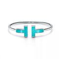 TIFFANY T BRACELET 1.8MM TURQUOISE