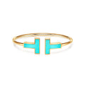 TIFFANY T WIDE TURQUOISE OPEN BRACELET