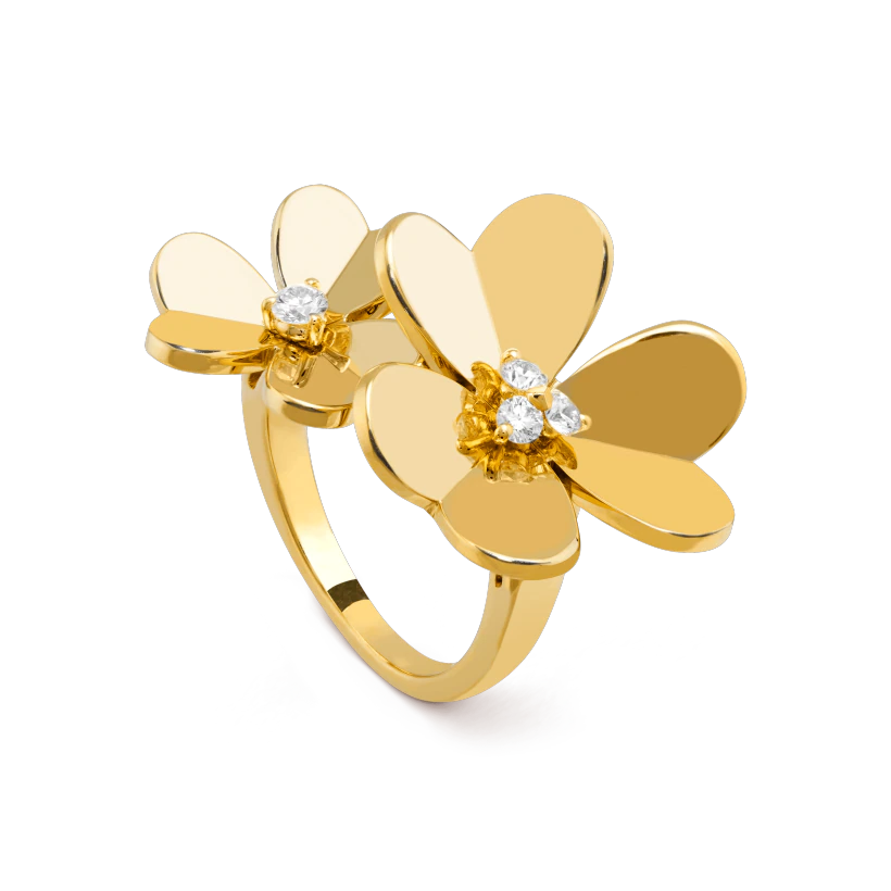 Van Cleef & Arpels CLOVER COMOS GOLD DIAMOND RING