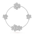 Van Cleef & Arpels FRIVOLE SILVER 5 FLOWERS BRACELET