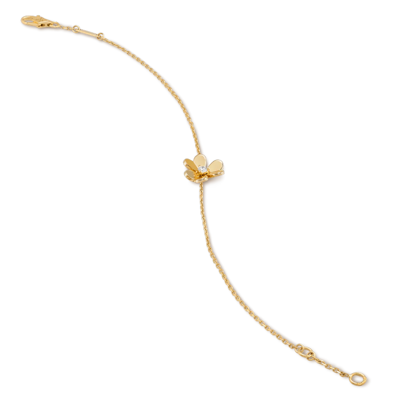 Van Cleef & Arpels FRIVOLE GOLD FLOWER BRACELET