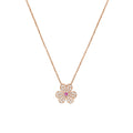 Van Cleef & Arpels FRIVOLE PINK GOLD FLOWER DIAMOND NECKLACE