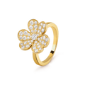 Van Cleef & Arpels FRIVOLE GOLD DIAMOND RING