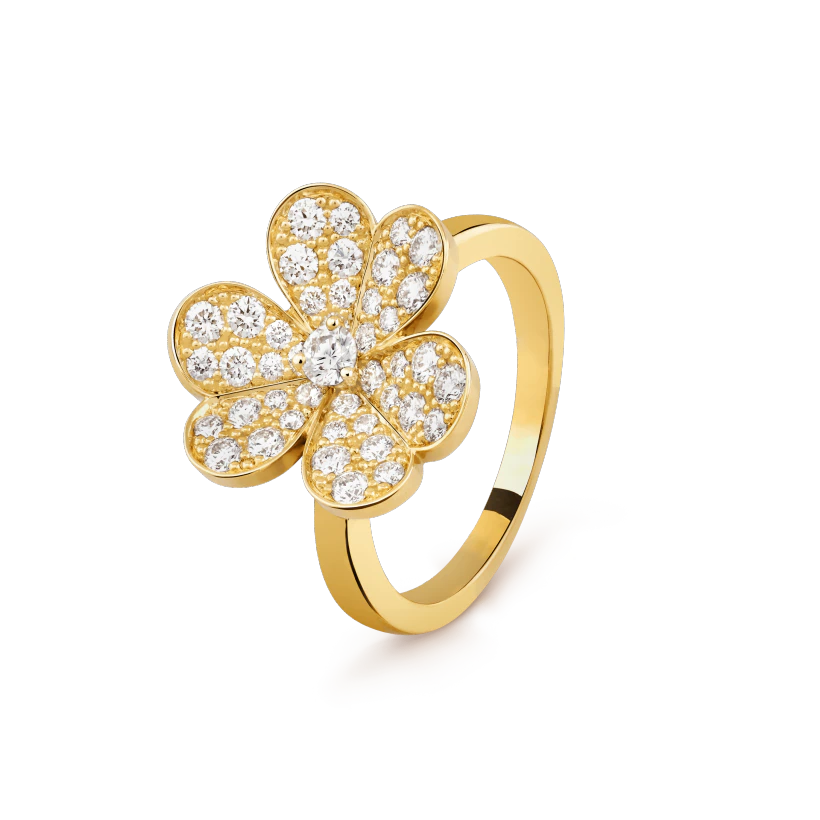Van Cleef & Arpels FRIVOLE GOLD DIAMOND RING