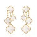 Van Cleef & Arpels CLOVER WHITE MOP 4 MOTIFS GOLD