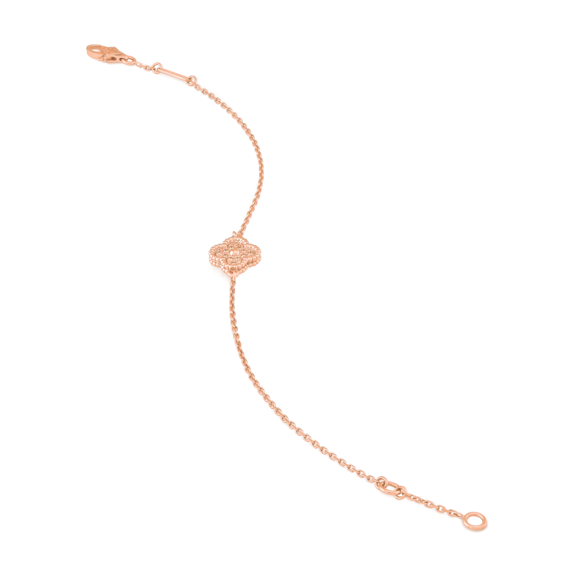 Van Cleef & Arpels CLOVER PINK GOLD BRACELET