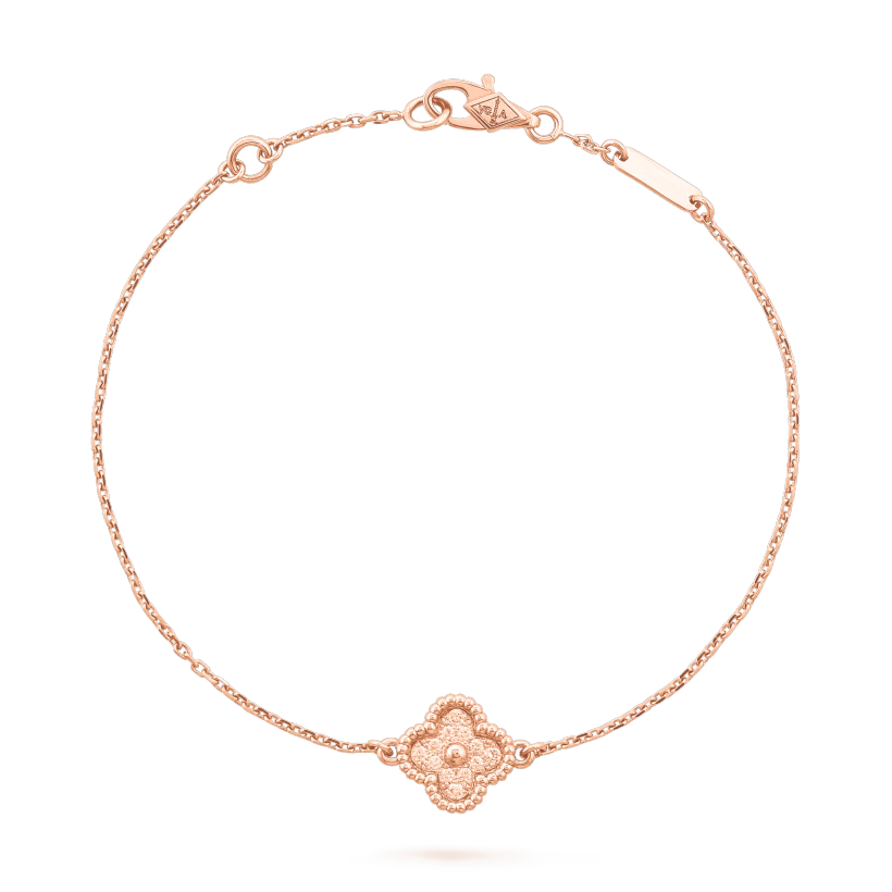 Van Cleef & Arpels CLOVER PINK GOLD BRACELET