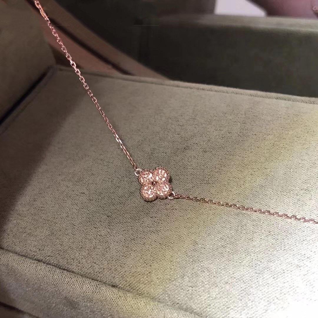 Van Cleef & Arpels CLOVER PINK GOLD BRACELET