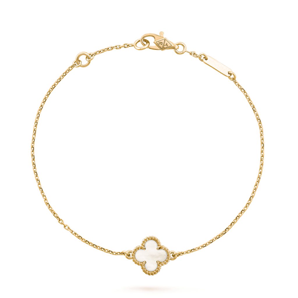 Van Cleef & Arpels CLOVER GOLD MOP BRACELET