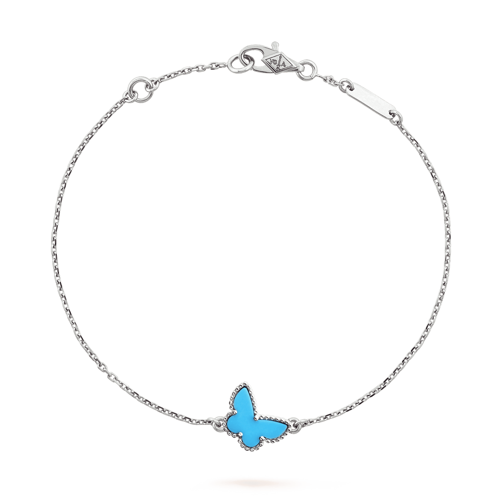 Van Cleef & Arpels BUTTERFLY TURQUOISE SILVER BRACELET