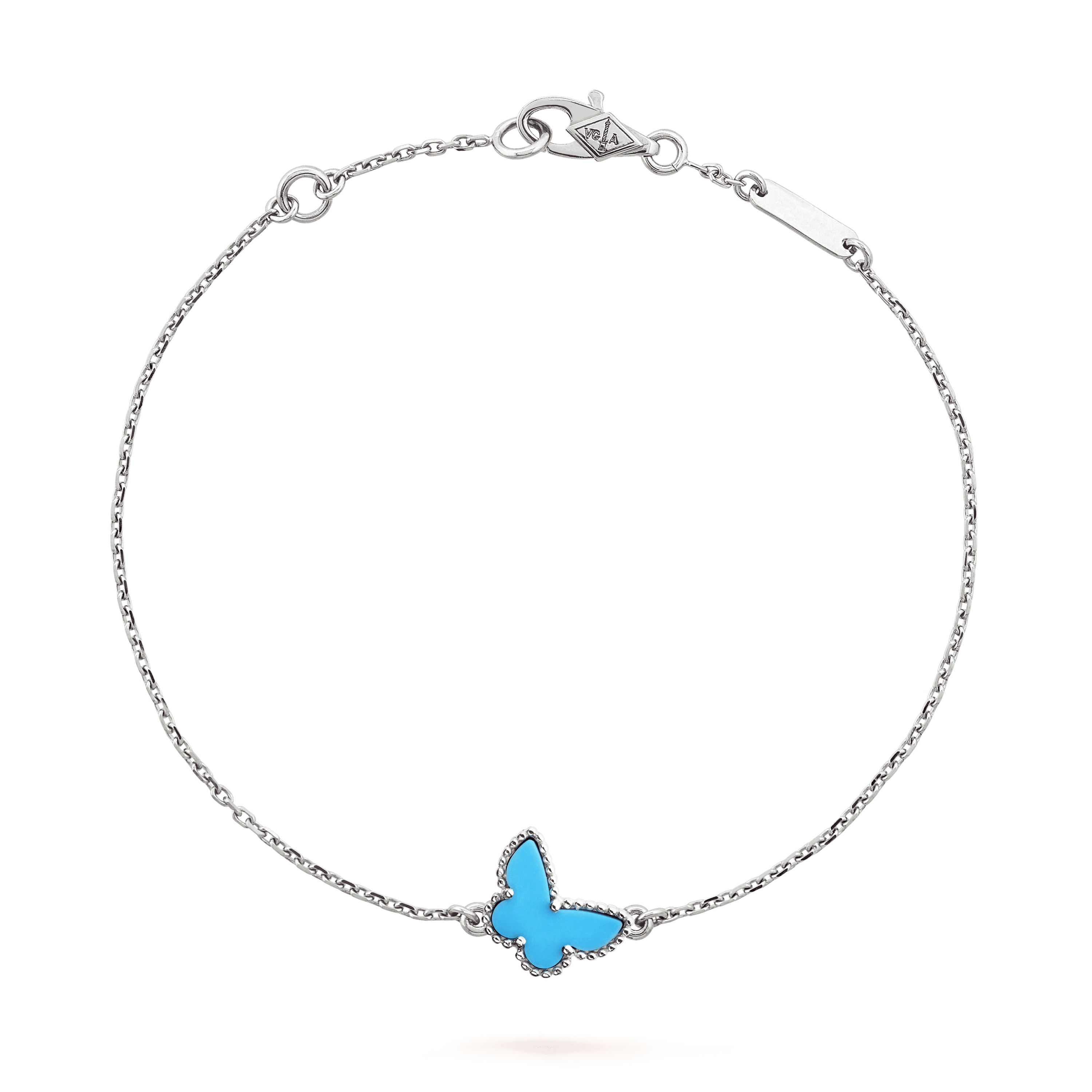 Van Cleef & Arpels BUTTERFLY TURQUOISE SILVER BRACELET