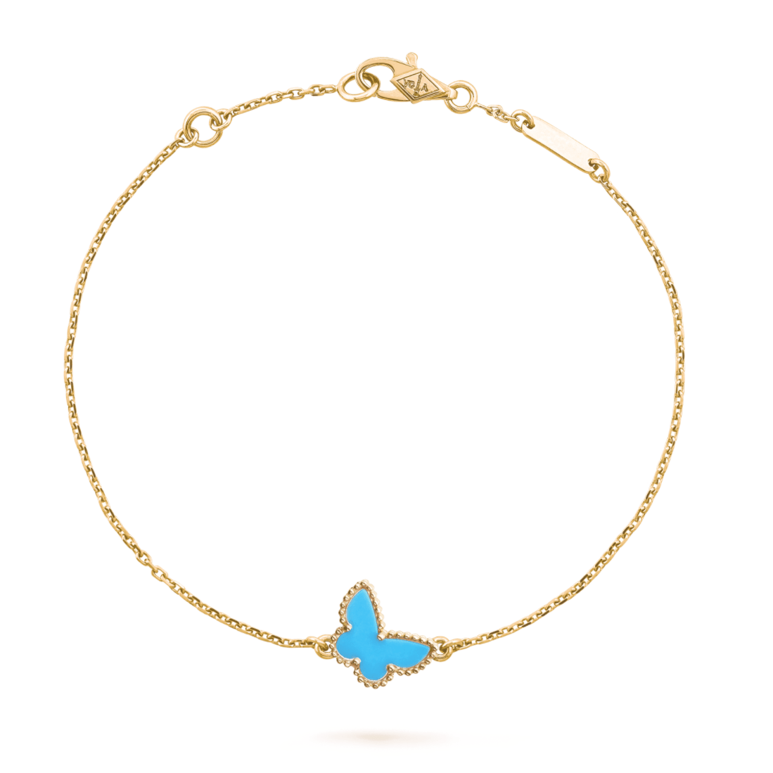 Van Cleef & Arpels BUTTERFLY TURQUOISE GOLD BRACELET