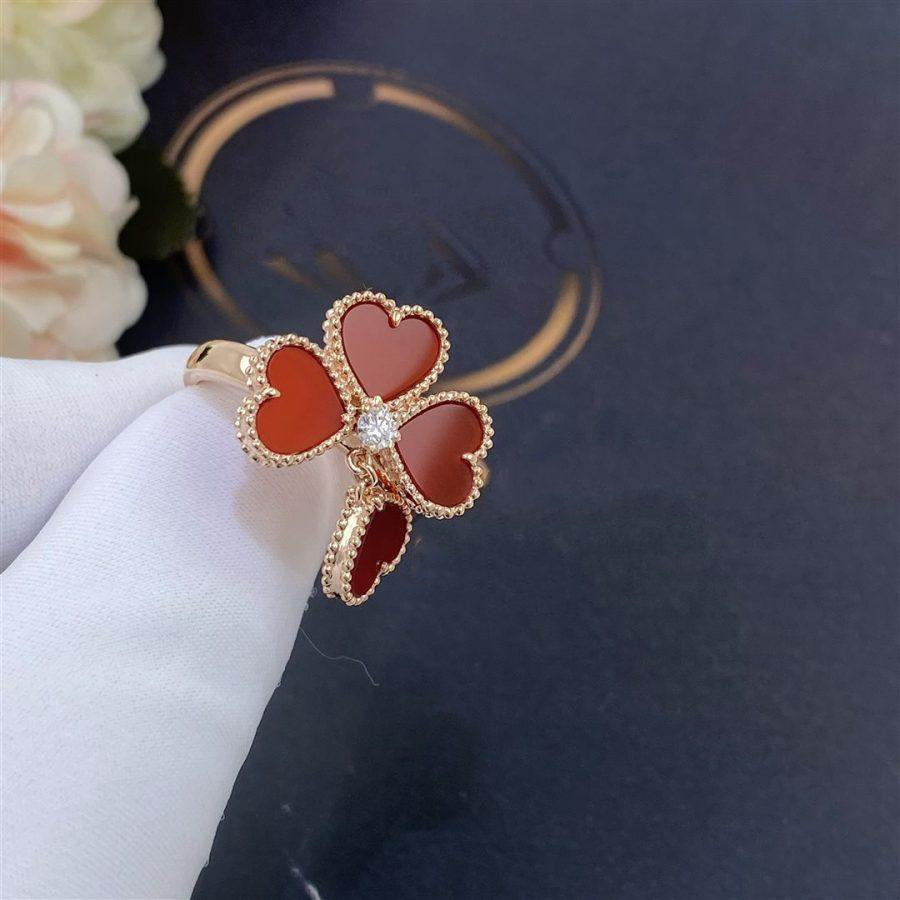 Van Cleef & Arpels SWEET CLOVER CARNELIAN RING