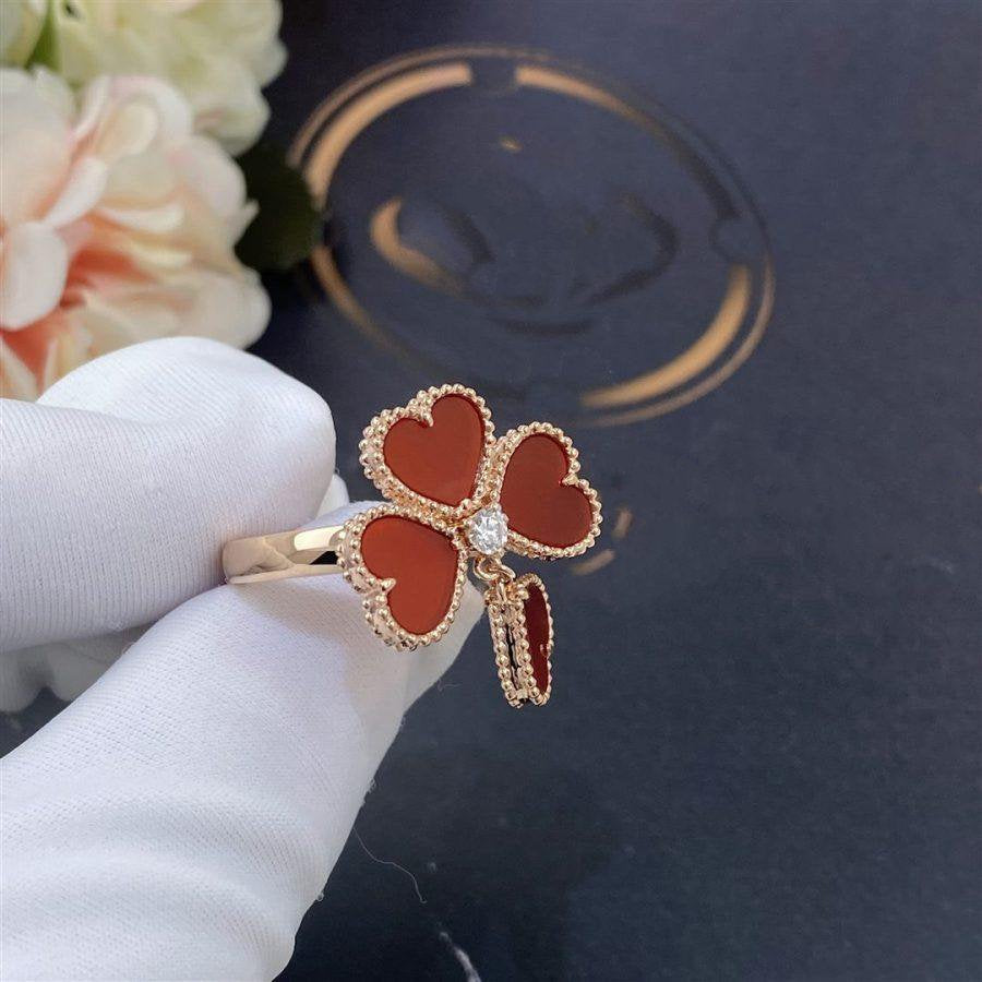 Van Cleef & Arpels SWEET CLOVER CARNELIAN RING
