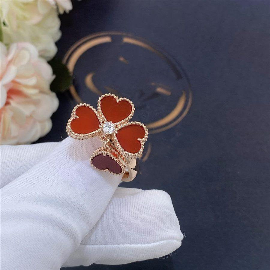 Van Cleef & Arpels SWEET CLOVER CARNELIAN RING