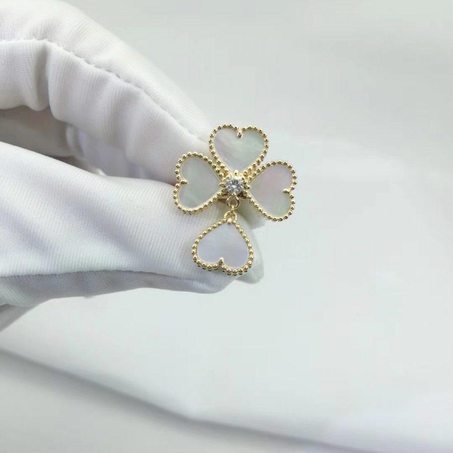 Van Cleef & Arpels SWEET CLOVER WHITE MOP RING