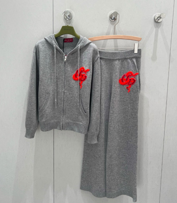 GUCCI Gucci 25 Set Gray Wool 209933