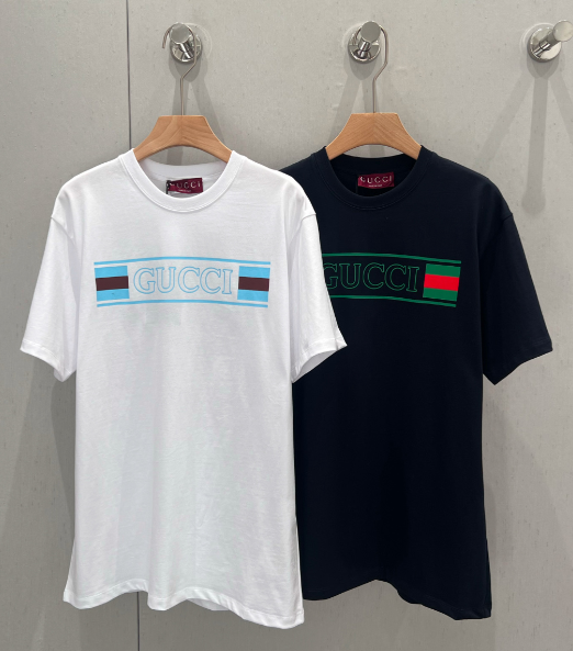 GUCCI Gucci 25 Print Short Sleeve T-shirt Cotton