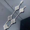 Van Cleef & Arpels CLOVER BRACELET 5 MOTIF DARK SILVER
